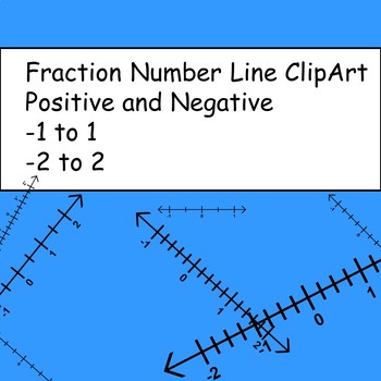 Preview of Fraction Rational Number Line ClipArt
