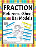 Fraction Reference Sheet & Easy-Prep Bar Models /Numbered+