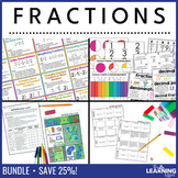 Fraction Resources BUNDLE | Posters Games Word Wall Activity