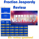 Fraction Review Jeopardy Game! NO PREP!