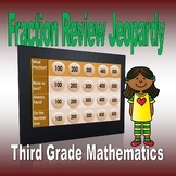 Fraction Review Jeopardy for Third Grade