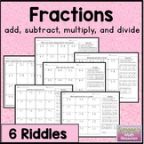 Fraction Riddles: Add, Subtract, Multiply, and Divide