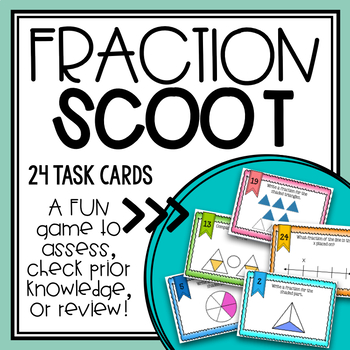 Preview of Fraction Scoot Task Cards