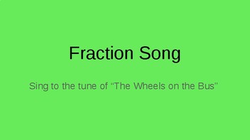 Preview of Fraction Song