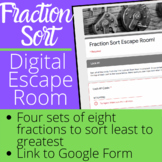 Fraction Sort Digital Escape Room