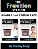 Fraction Station Bundle for 3rd and 4th Grade - Understand