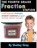 Fraction Station for 4th Grade - Self Paced Center Activities