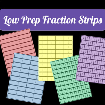 Preview of Fraction Strip Printables