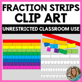 Fraction Bars, Fraction Strips, Fraction Tiles Clip Art - 