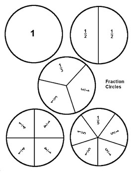 Fraction Strips Worksheet - Fraction Circles Printables | TpT