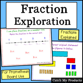 Preview of Fraction Activities for PROMETHEAN Board