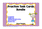 Fraction Task Card Bundle Common Core