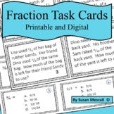 Fraction Task Cards |  Printable and Google Slides