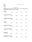 Fraction Test (Special Education)