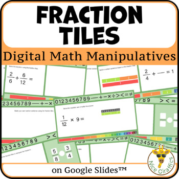 Preview of Fraction Tiles | Digital Math Manipulatives on Google Slides™