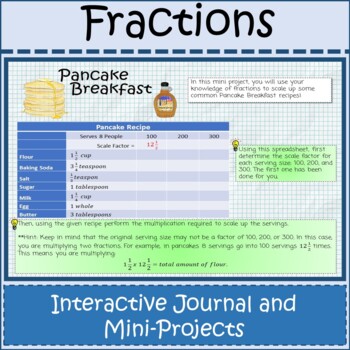 Preview of Fraction Unit Mini Project Interactive Distance Learning