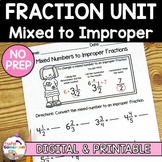 Fraction Unit - Mixed Numbers to Improper Fractions