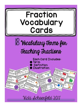 Preview of Fraction Vocabulary