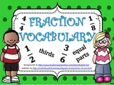 Fraction Vocabulary and Graphic Organizer
