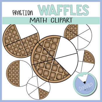 Preview of Fraction Waffle Math Clipart