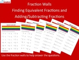 Fraction Wall - Equivalent Fractions and Adding/Subtractin