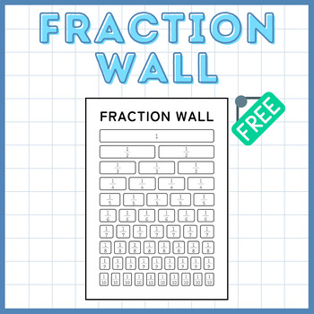 Preview of Fraction Wall Poster | Neutral Classroom Decor | FREE Black & White Version