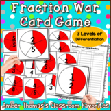 Fraction War Card Game {3 Levels of Differentiation}