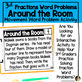 Fraction Word Problem Movement Activity | 3rd Grade