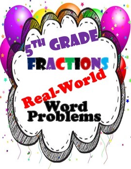 Preview of 5th Grade Fraction Word Problems