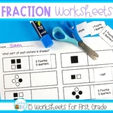 Fractions First Grade - Identifying Fractions, Fractions of a Set