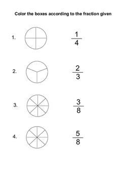 20 Easy Fraction Worksheets by Math materials | TPT