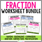 Fraction Worksheets Bundle