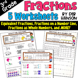 Fraction Worksheets for 3rd Grade: Equivalent Fractions, N