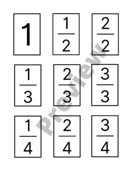 Preview of Fraction and Decimal Cards