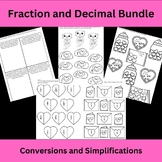 Fraction and Decimal Conversion and Simplification Bundle 