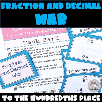Preview of Fraction and Decimal Game War
