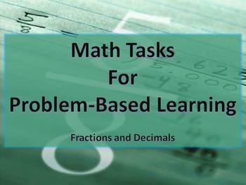 Preview of Fraction and Decimal Math Tasks Common Core 5th-6th grade