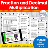Fraction and Decimal Multiplication | Mini BUNDLE