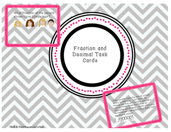 Preview of Fraction and Decimal Task Cards