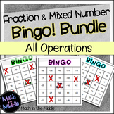 Fraction and Mixed Number Math Bingo Math Review Games Bun