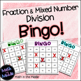 Dividing Fractions and Mixed Numbers Math Bingo - Math Rev