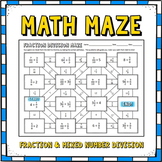 Fraction and Mixed Number Division Maze