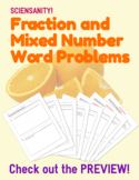 Fraction and Mixed Number Word Problems: Students analyze 