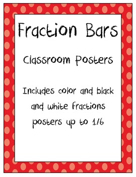 Preview of Fraction bars poster *FREEBIE**