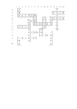 Fraction crossword by Ceci loves math TPT