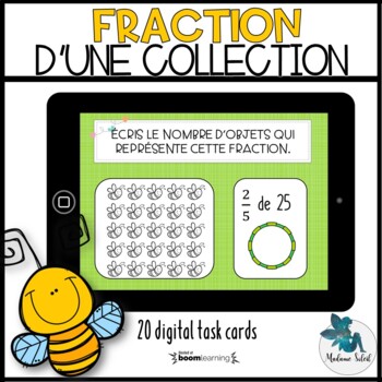 Preview of Fraction d'une collection - BOOM CARDS !