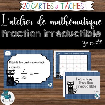 Preview of Fraction irréductible - Cartes à tâches