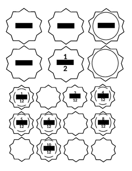 Preview of Fraction lables