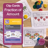 Fraction of Amount Clip Cards