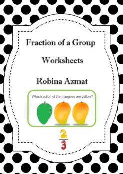 fraction of a group worksheets by kids education land tpt